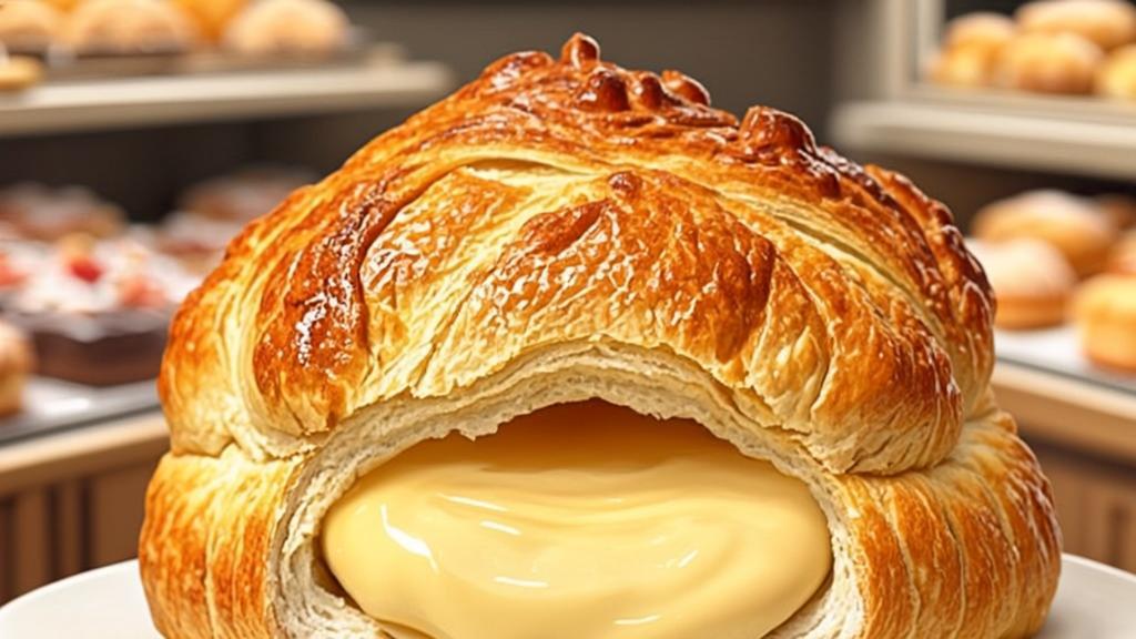 Crispy cream puffs filled with Hokkaido custard cream