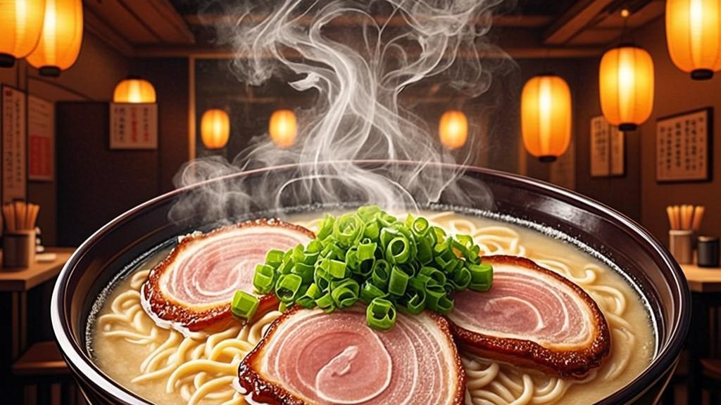 Tonkotsu ramen at Nagahama yatai