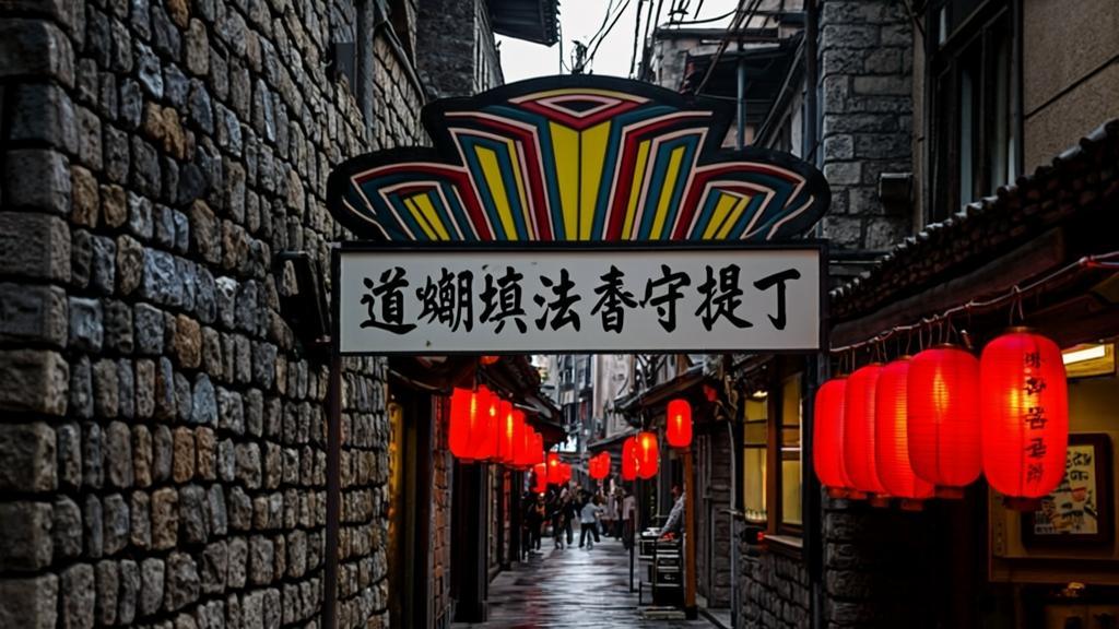 Hozenji Yokocho traditional alley in Osaka