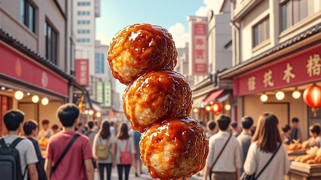 Kibidango traditional millet sweets on sticks