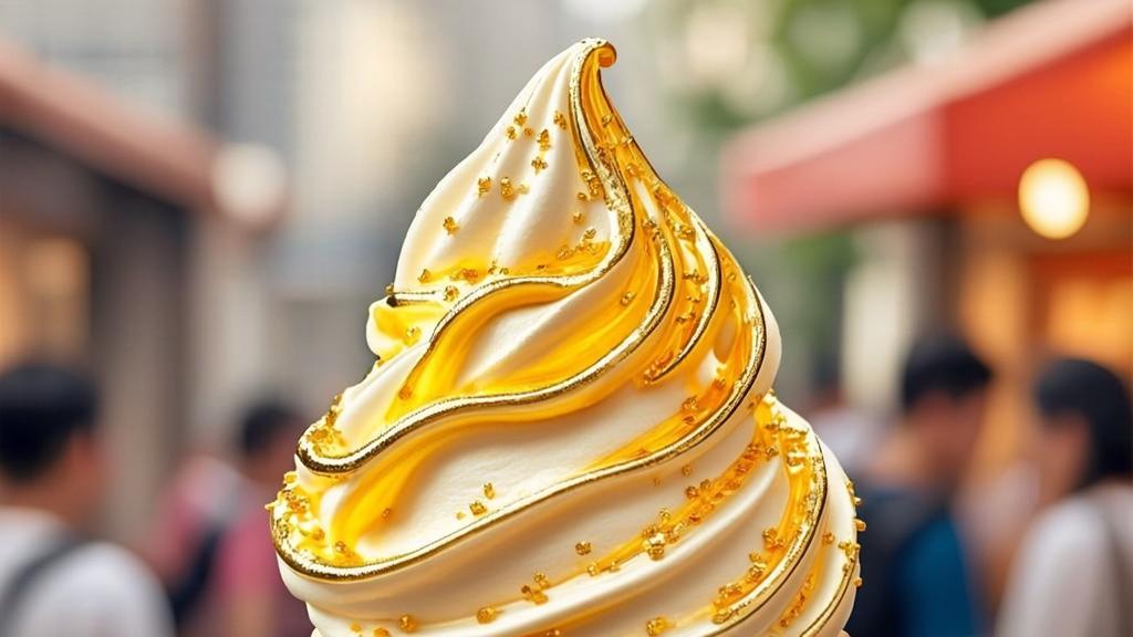 Gold Leaf Ice Cream
