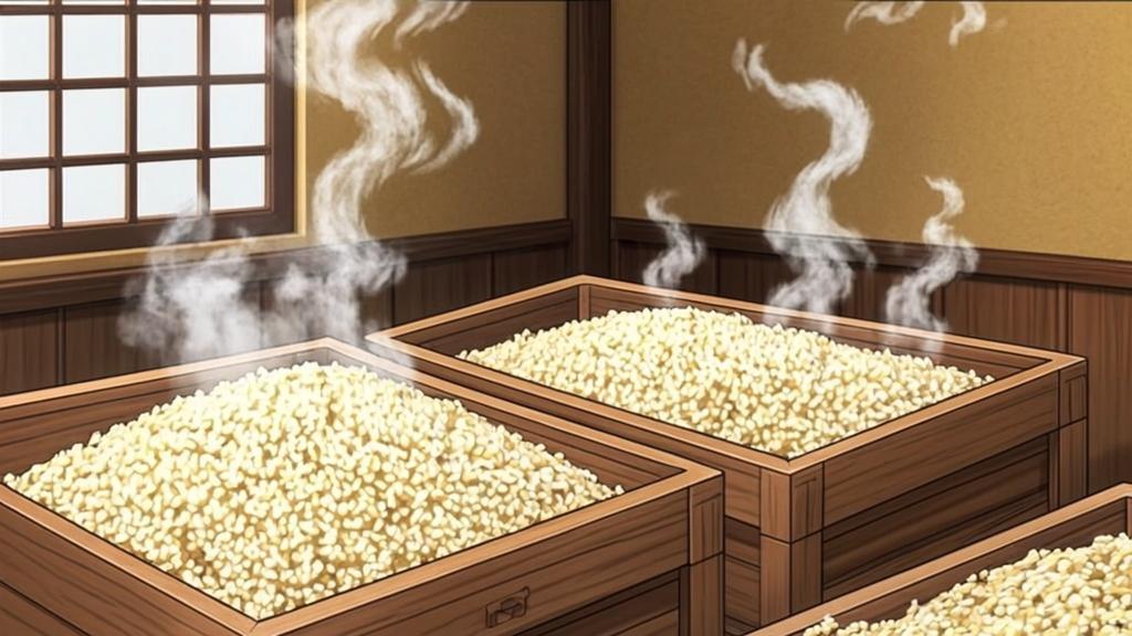 Koji cultivation for shochu production