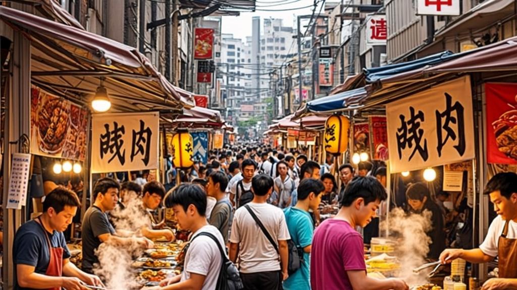 Osaka market atmosphere