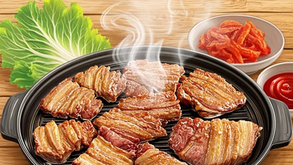 Korean Samgyeopsal Grilled Pork Belly