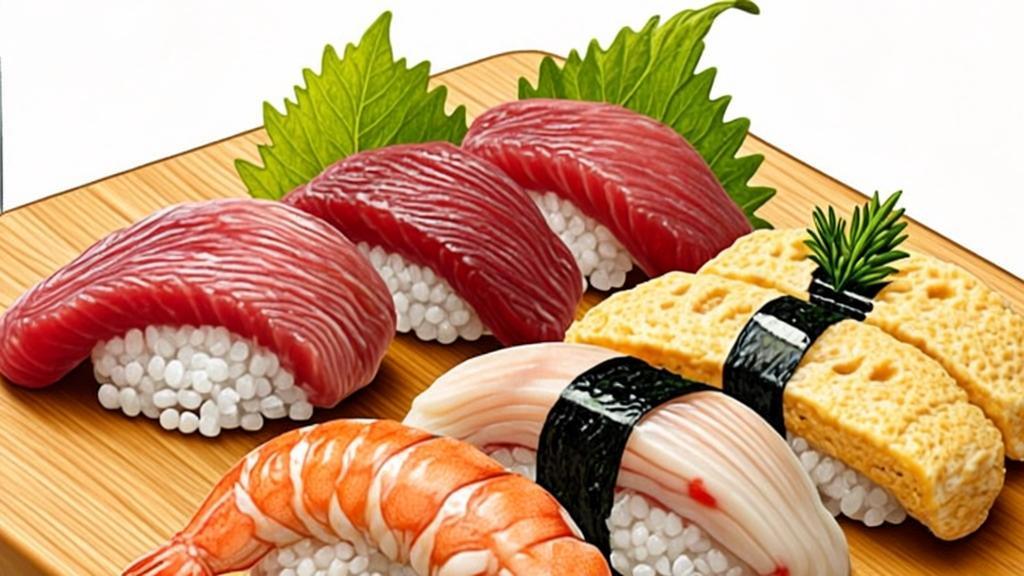 Fresh sushi at Toyosu