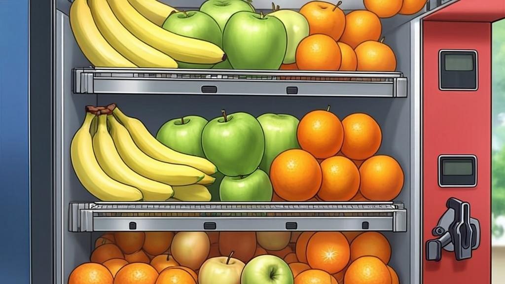Fresh fruit vending machine in Japan