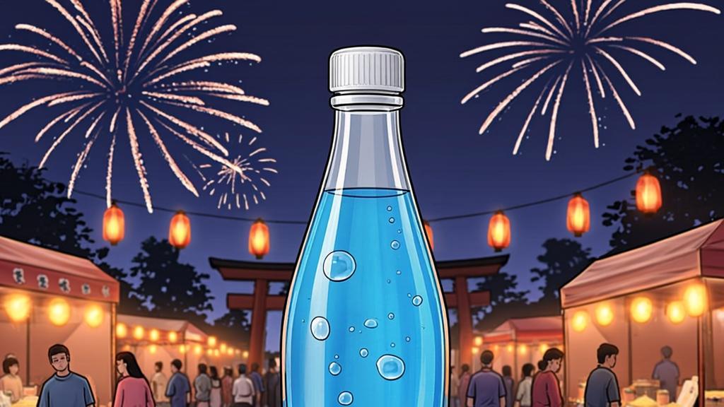 Japanese Ramune marble soda