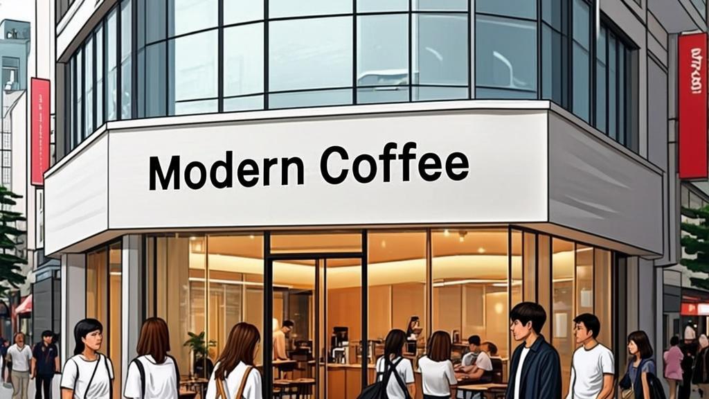 Modern Tokyo specialty coffee shop exterior